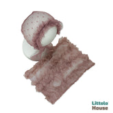 Baby Net Frilled Pillow with Net Bonnet Set of 2 SR086 | NB | Thistle